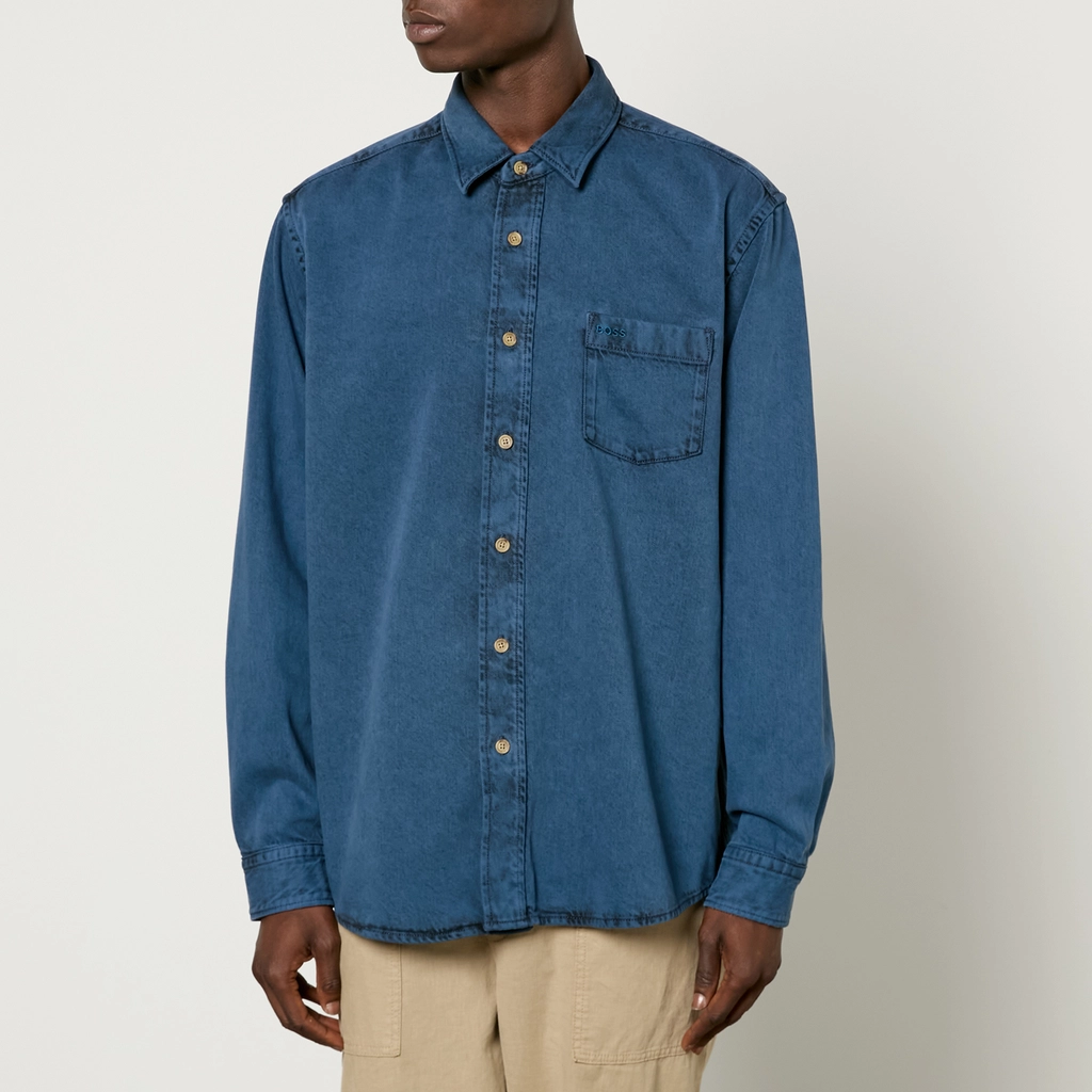 Hugo Boss Lamboo Cotton-Twill Shirt - XL